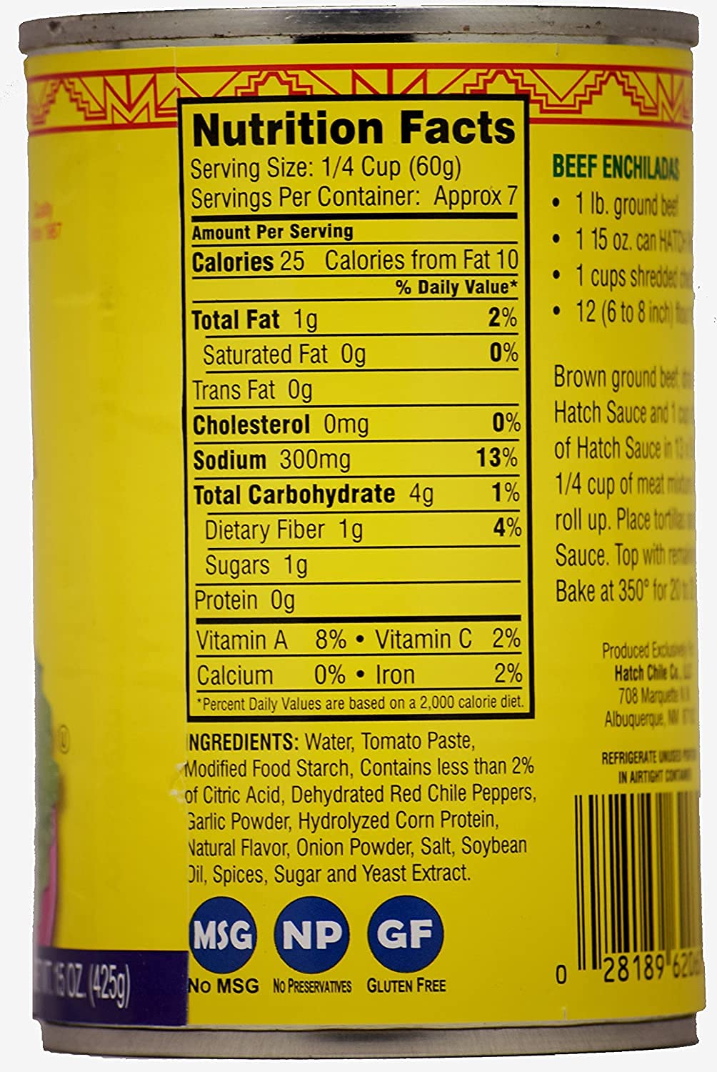 Hatch Red Enchilada Sauce Medium (15Oz, Pack Of 6)