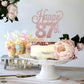 Lingteer Happy 87Th Birthday Cake Topper - Cheers To 87Th Birthday 87 Years Old Birthday Party Cake Decorations Sign.