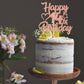 YCTHUNFISH 14th Birthday Cake Topper - Glitter Heart Star, Rose Gold, Paper, Party Supplies