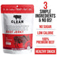 Clean Jerky Co. Old Fashioned Dry Zero Sugar Beef Jerky (5-Pack) | Salt & Pepper - Healthy High Protein Snacks | Healthy Snacks