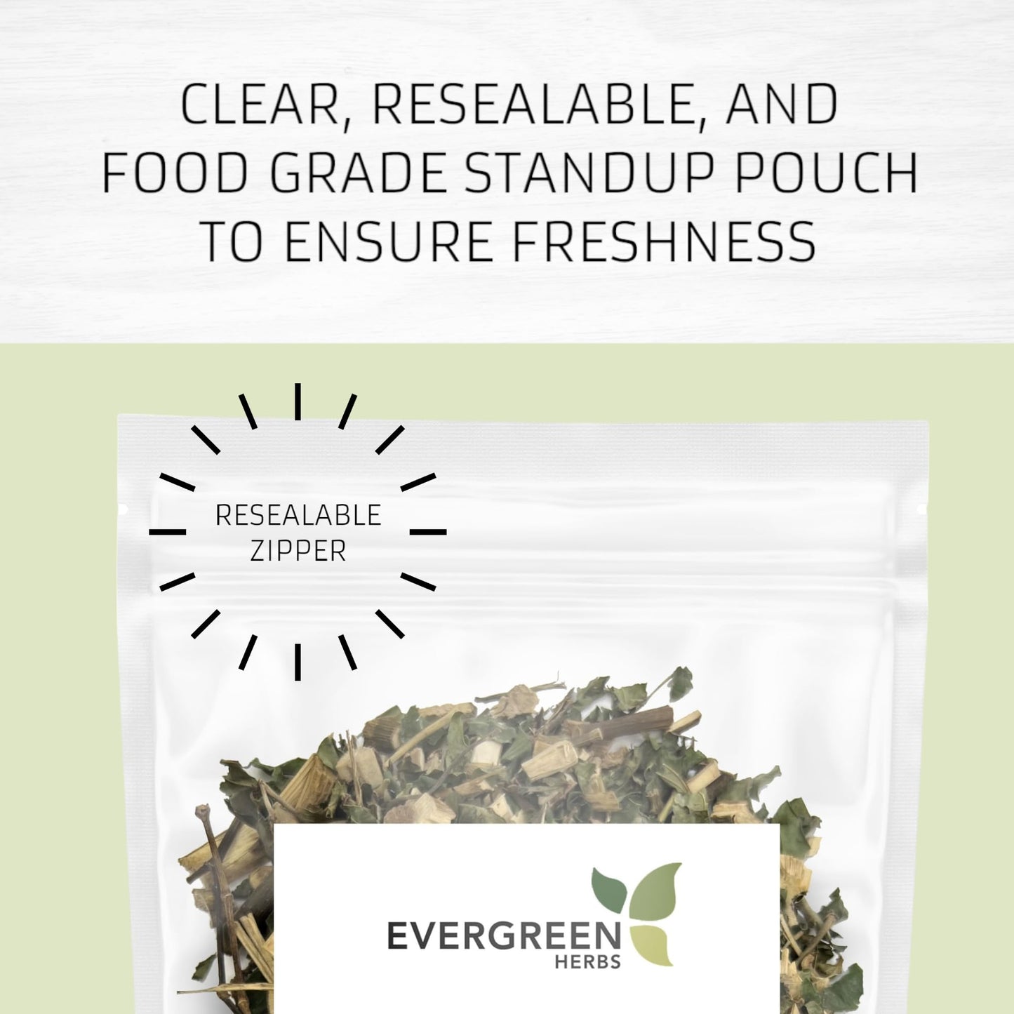 Evergreen Herbs Encino 8 oz. - Quercus Robur, Common Oak, Oak Bark, English Oak, Tanners Oak - Resealable Stand Up Pouch to Ensu