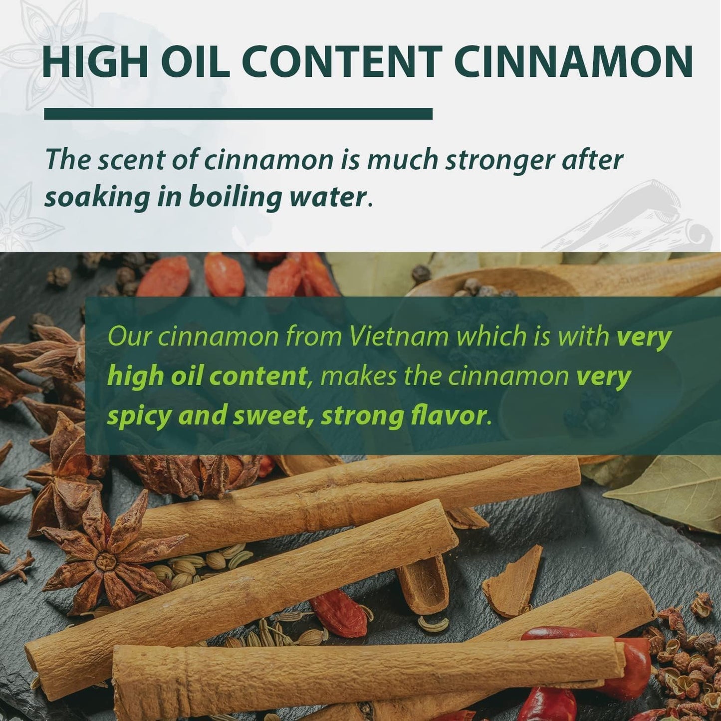 Soeos Cinnamon Sticks  16 oz (1 lb) Bulk Bag  3.5 Inchs Length  enhanced Whole Cinnamon for Baking  Cooking  Desserts  and Beverages  Rich Aroma & Warm Flavor  Ideal for Tea  Coffee  and Holiday Recipes