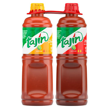 Tajin Fruity Chamoy Sauce 15.38Oz And Mild Hot Sauce 15.38Oz Bundle (Pack Of 2)