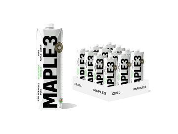 Maple3 Organic Maple Water, 100% Natural Hydratation, Straight from a Tree, 1 Ingredient (Maple Sap), 46 Essential Bioactive Com
