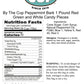 By The Cup Red, Green, And White Peppermint Candy Cane Pieces, 1 Lb Bulk Bag