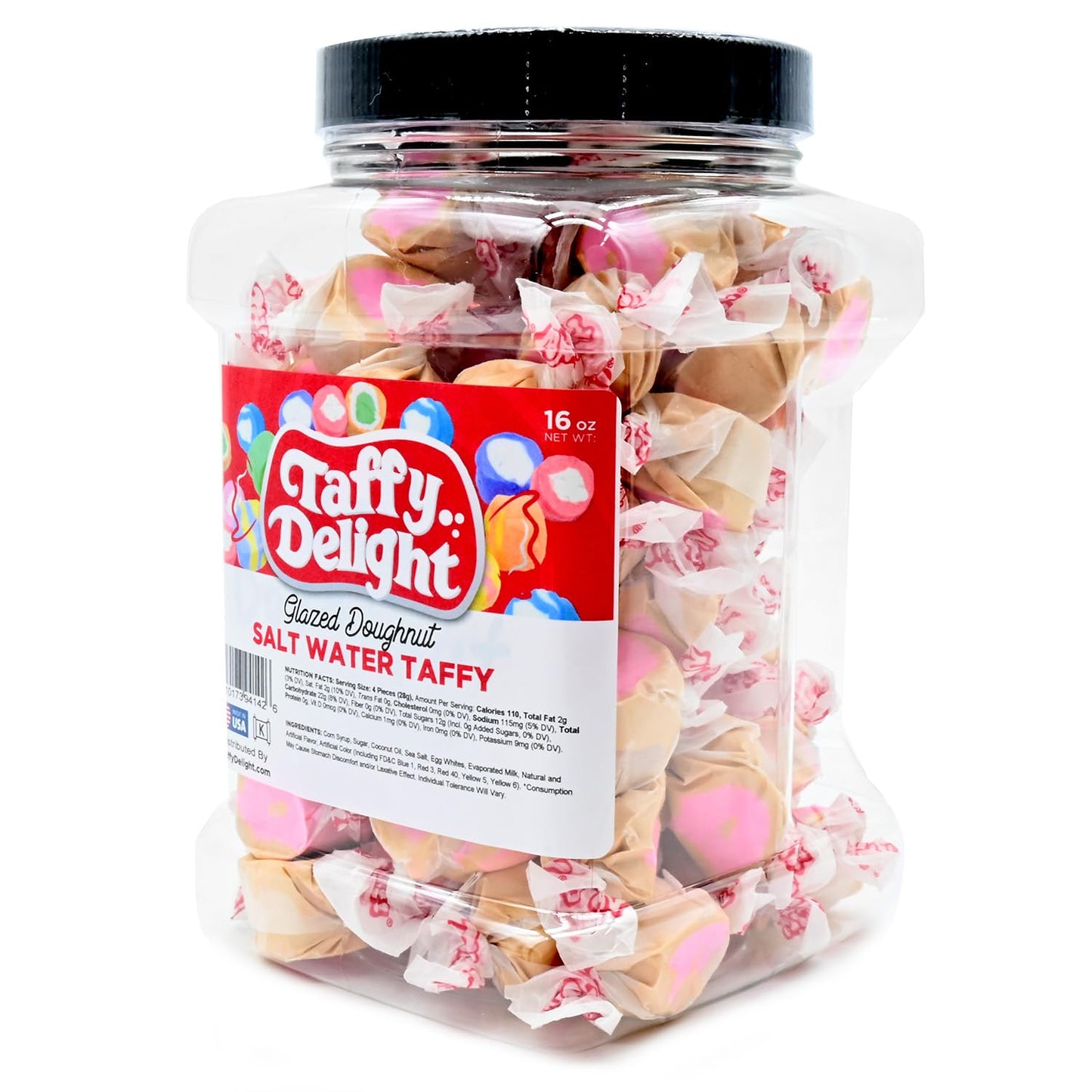 Taffy Delight Salt Water Taffy (16Oz, Glazed Doughnut)