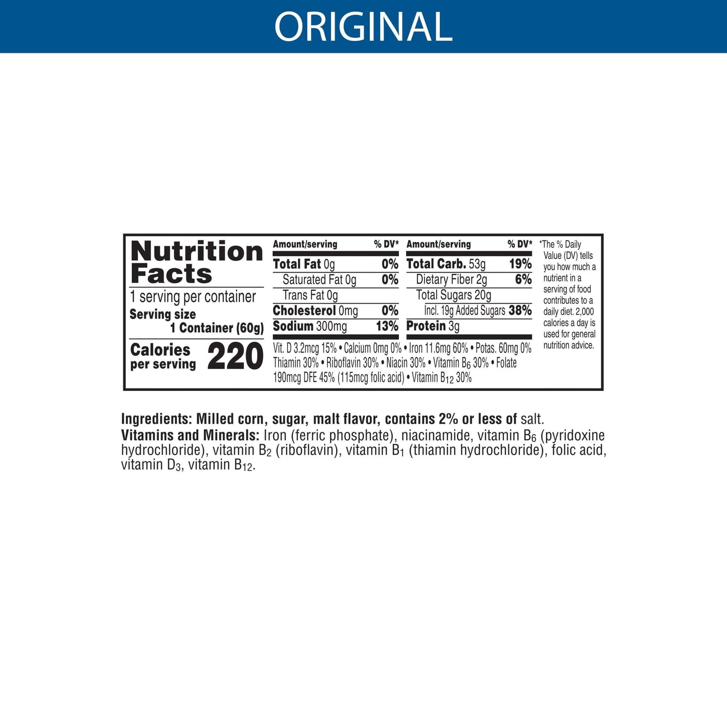 Kelloggs Frosted Flakes Cold Breakfast Cereal Cup, 8 Vitamins and Minerals, Kids Snacks, Original, 2.1oz (1 Cup)