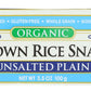 Edward & Sons, Rice Snaps Plain Unsalted Organic, 3.5 Ounce