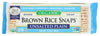 Edward & Sons, Rice Snaps Plain Unsalted Organic, 3.5 Ounce