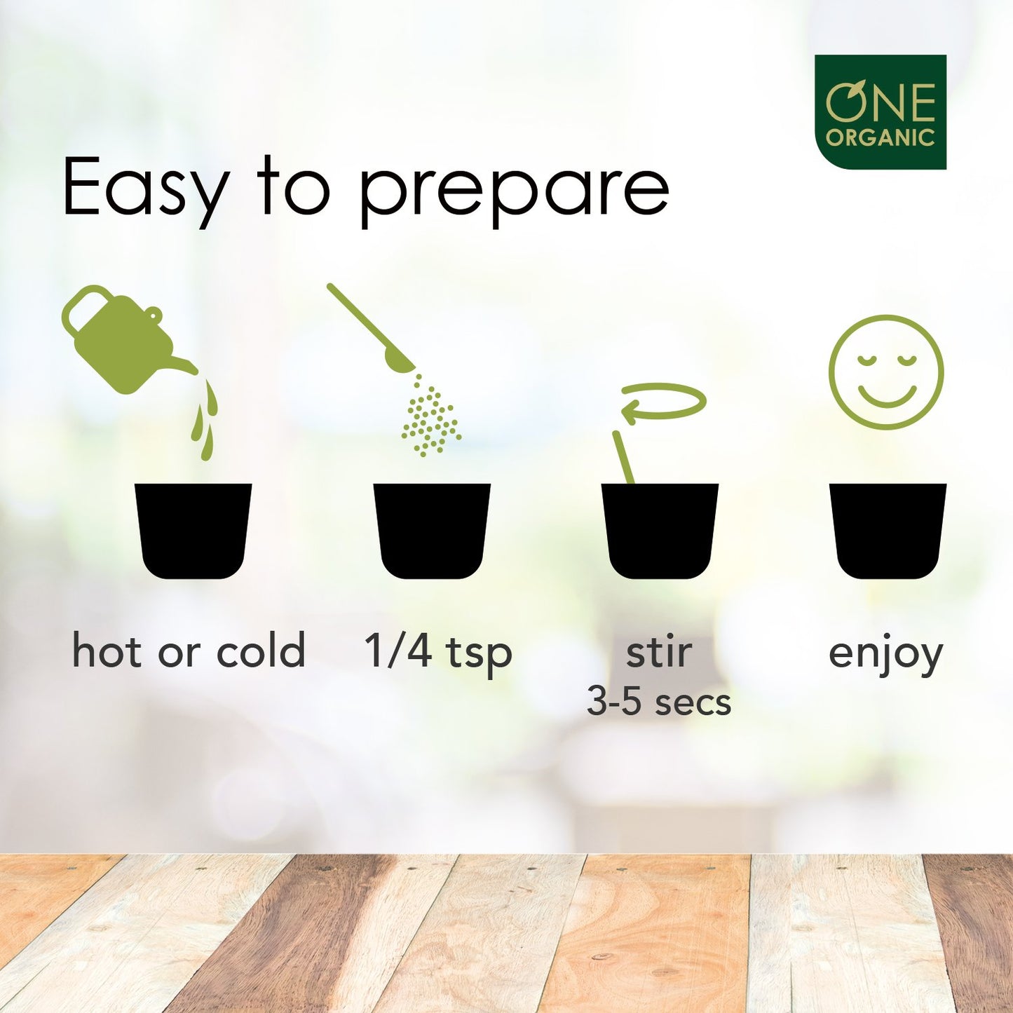 One Organic Instant Tea Powder (Oolong) - 4.4 Oz. - 125 Servings - Usda Certified Organic - 100% Pure Tea - Instant Hot Or Iced