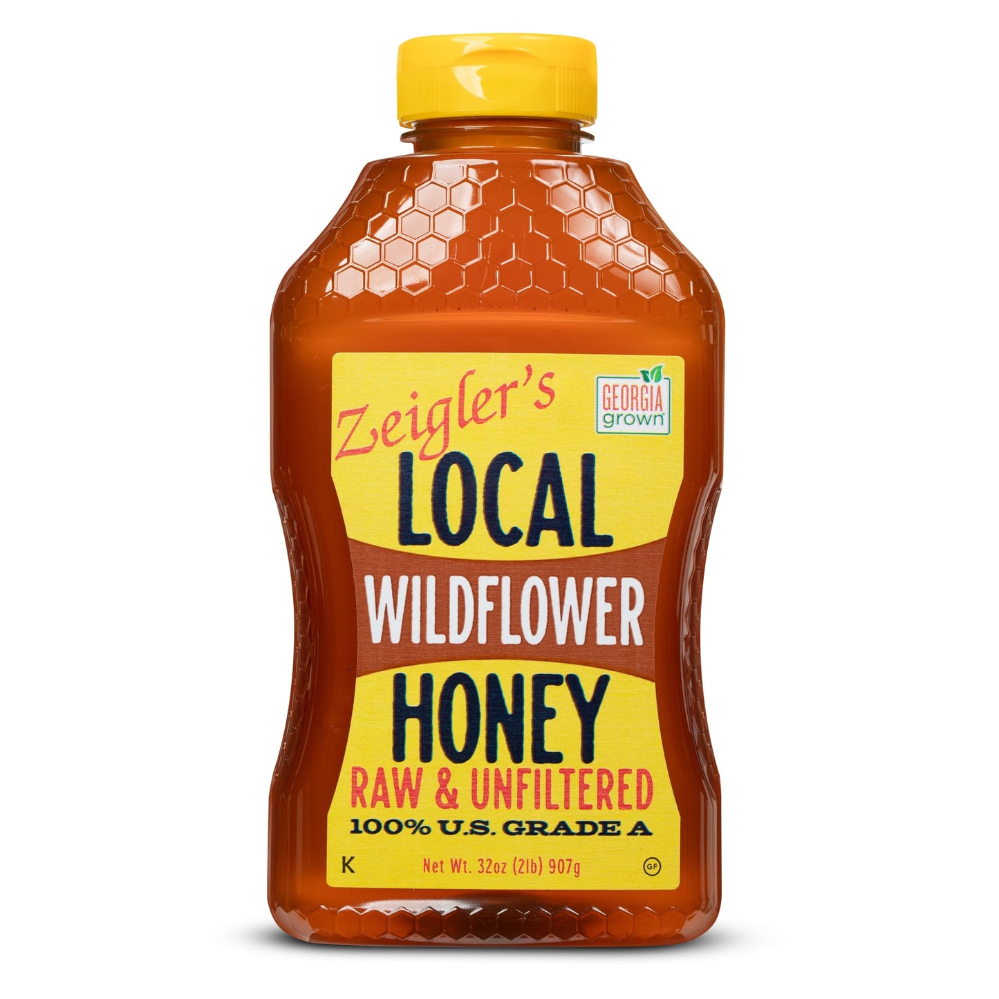 Zeiglers Wildflower Honey, 32 Oz - 100% Natural, Raw & Unfiltered, Georgia Grown Certified - Pure Southern Honey - Great for Te