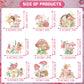 Rngmsi Fairy Cupcake Toppers - 36Pcs Fairy Birthday Party Decorations Chic Flower Fairy Baby Shower Party Cupcake Topper Decorat