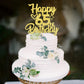 YCTHUNFISH 65th Birthday Cake Topper Glitter Heart Star Gold Bamboo Decoration