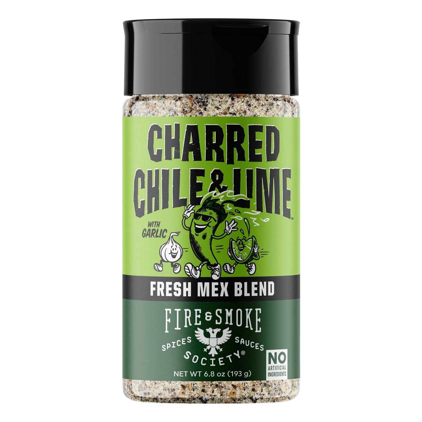 Fire & Smoke Society Charred Chile & Lime Mexican Seasoning | Jalapeno Peppers, Garlic, Salt and Lime | Grilled Chicken, Fish, F