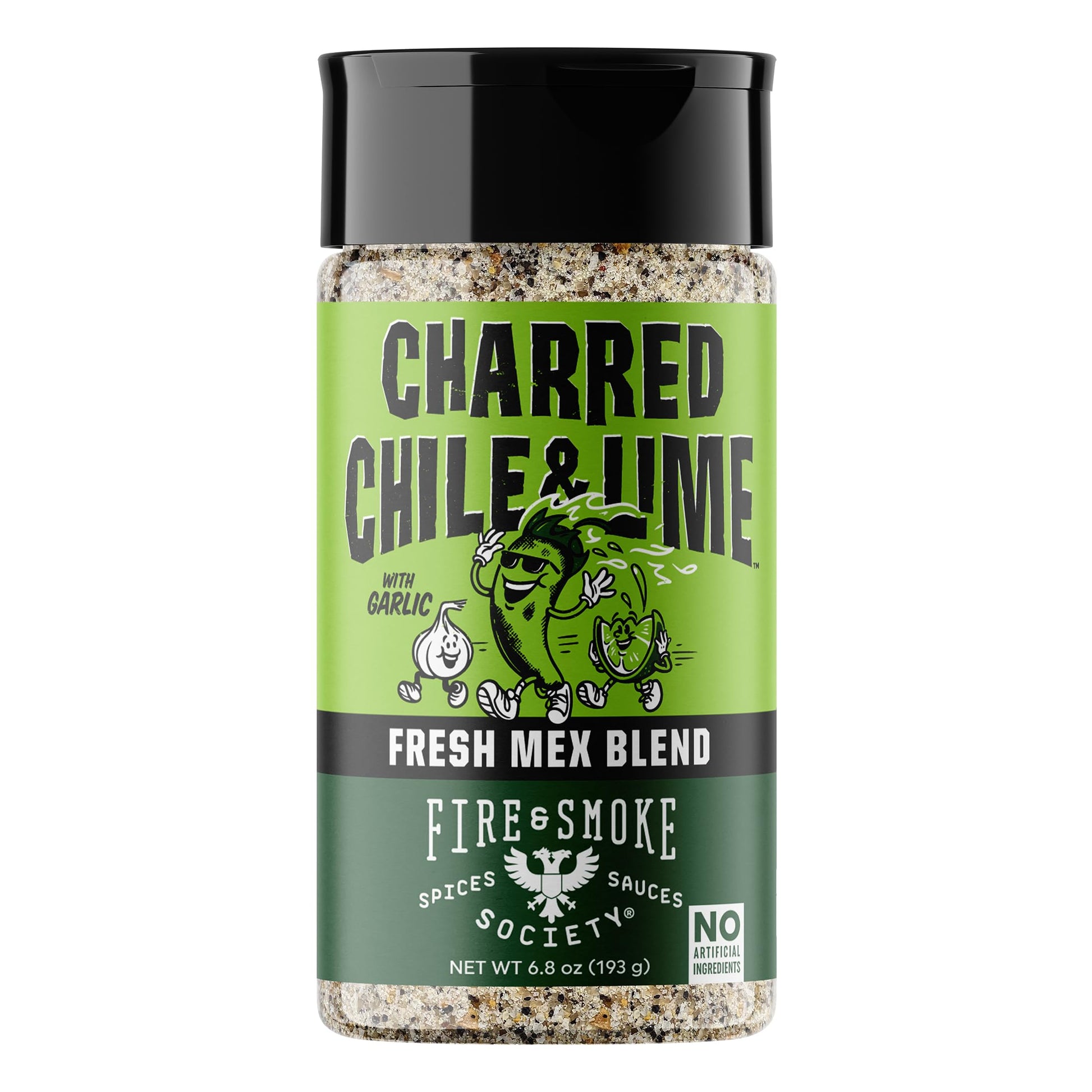 Fire & Smoke Society Charred Chile & Lime Mexican Seasoning | Jalapeno Peppers, Garlic, Salt and Lime | Grilled Chicken, Fish, F