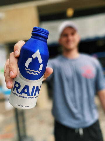 Rain, Spring Water, 16 Oz, 12 Pack, Bottled At The Source, Plastic-Free Recyclable Eco Friendly Aluminum