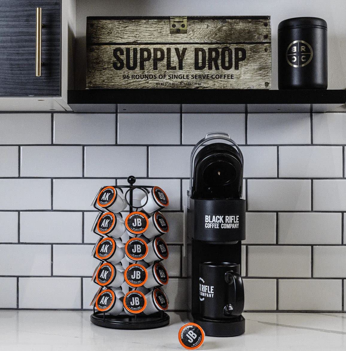 Black   Coffee Company K Cups Variety Pack - Silencer Smooth, AK-47, Just Black & BeyondBlack - 96 Count
