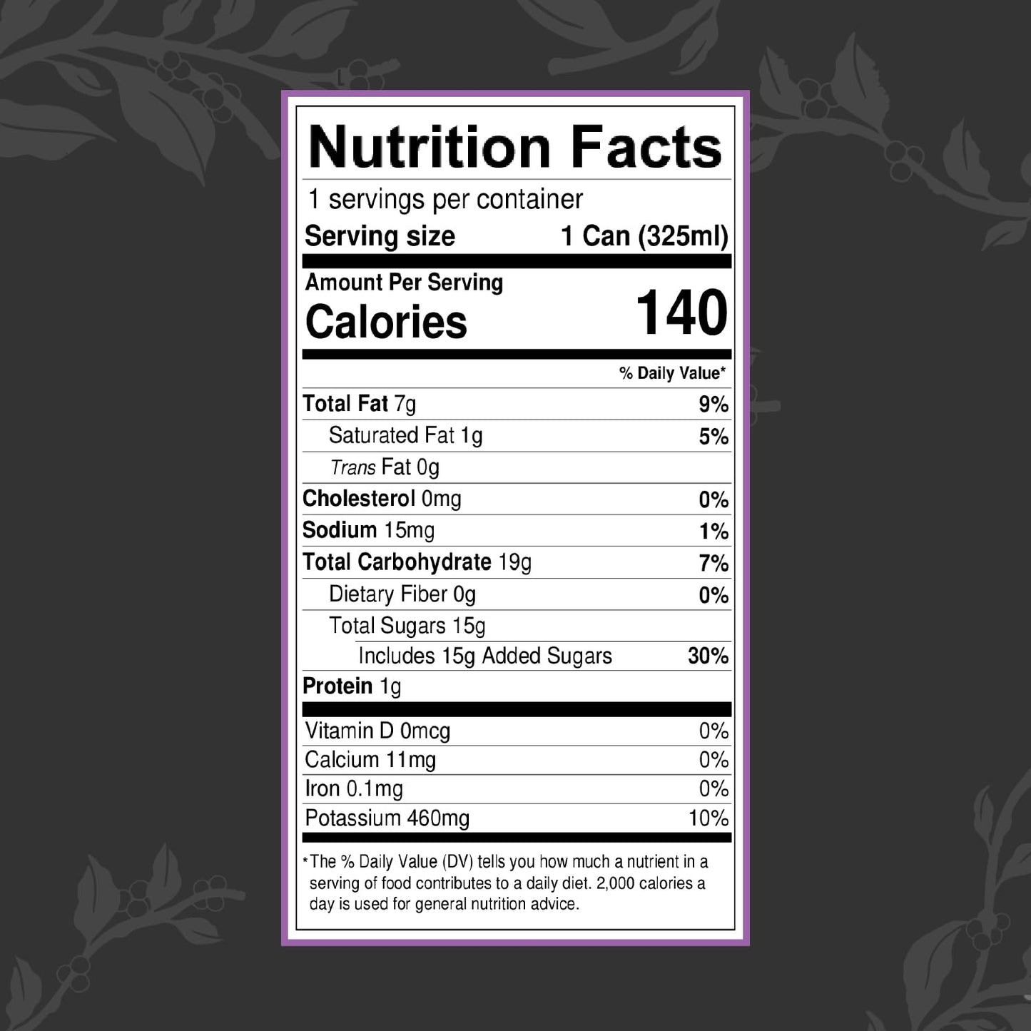 Great Lakes Coffee Roasting Co. Lavender Oat Milk Cold Brew Latte, 11 Fl Oz, Pack of 12 Cans