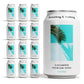 Something & Nothing Sparkling Water - Flavoured, Vegan, Low Calorie, 350ml Cans, Pack of 12, Grape & Lemon Juice, Cucumber
