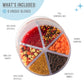 Sweets Indeed Sprinklefetti Fall 6-Cell Sprinkle Jar - 6 Assorted Fall Sprinkles (Pumpkins  Leaves  Sugar Crystals  Nonpareils  Jimmies) | Cupcake & Cake Decorations | 6.45 oz