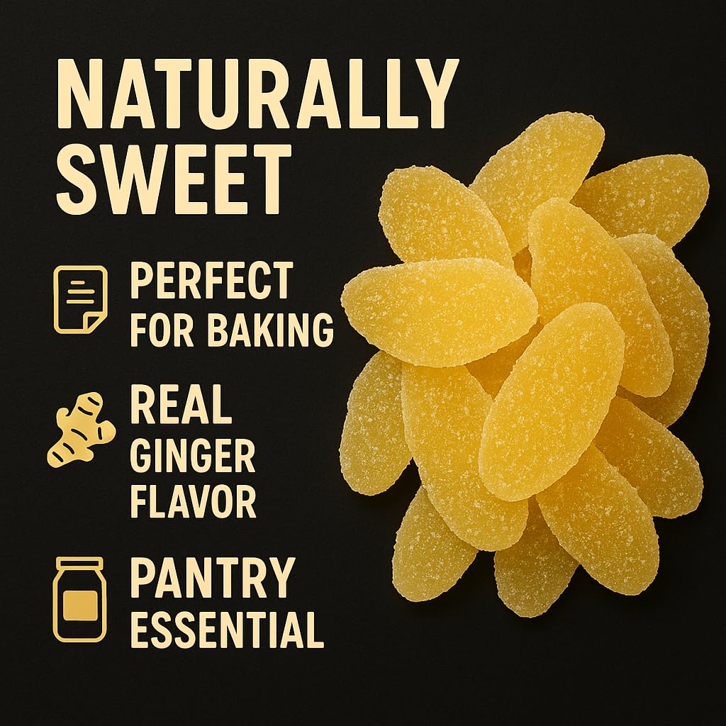 Anna And Sarah Dried Crystallized Ginger Slice In Resealable Bag, 3 Lbs (Pack Of 2)