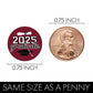 Maroon Graduation Party Stickers For Kisses Candy, Chocolate Drops, 2025 Grad Party Favors - 180 Count