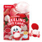 COKOC Peelable Gummies Lychee Candy, Fruit-Shaped Snack, 2.64oz Bag, Pack of 3
