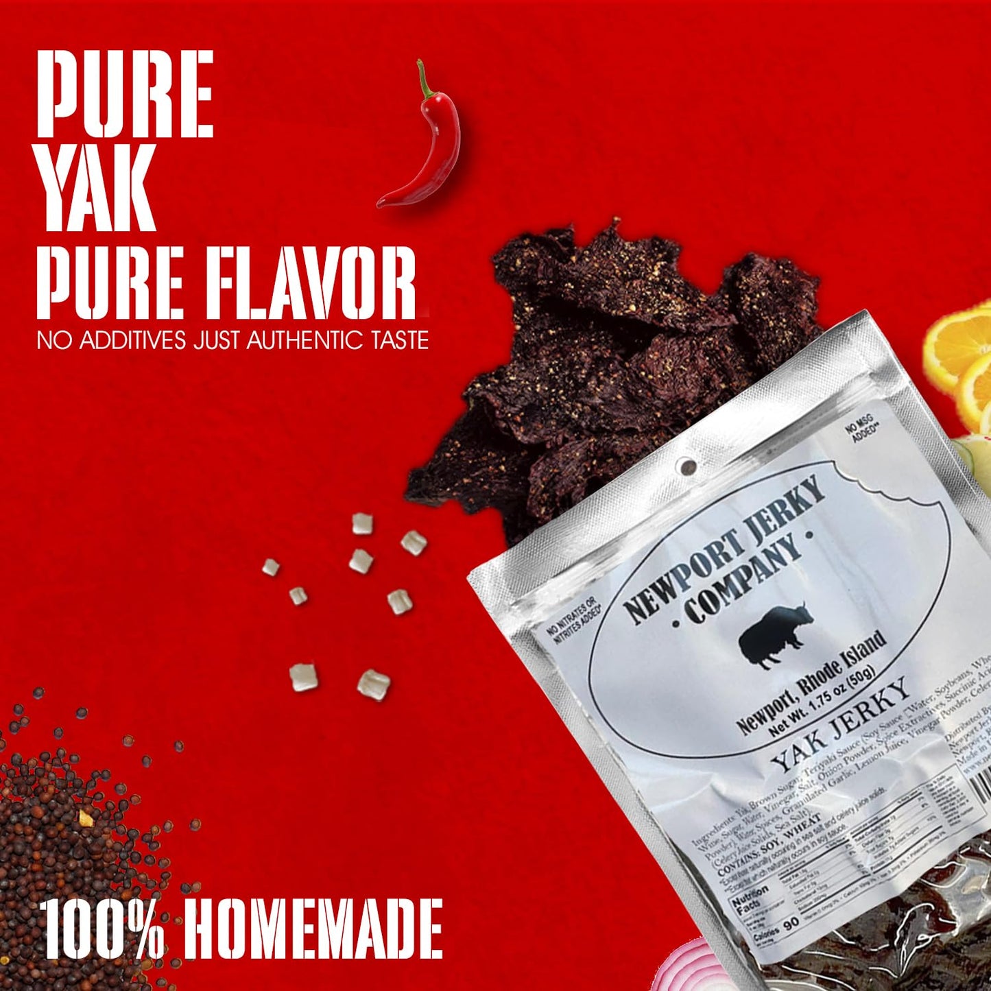 Newport Jerky Company Yak Jerky