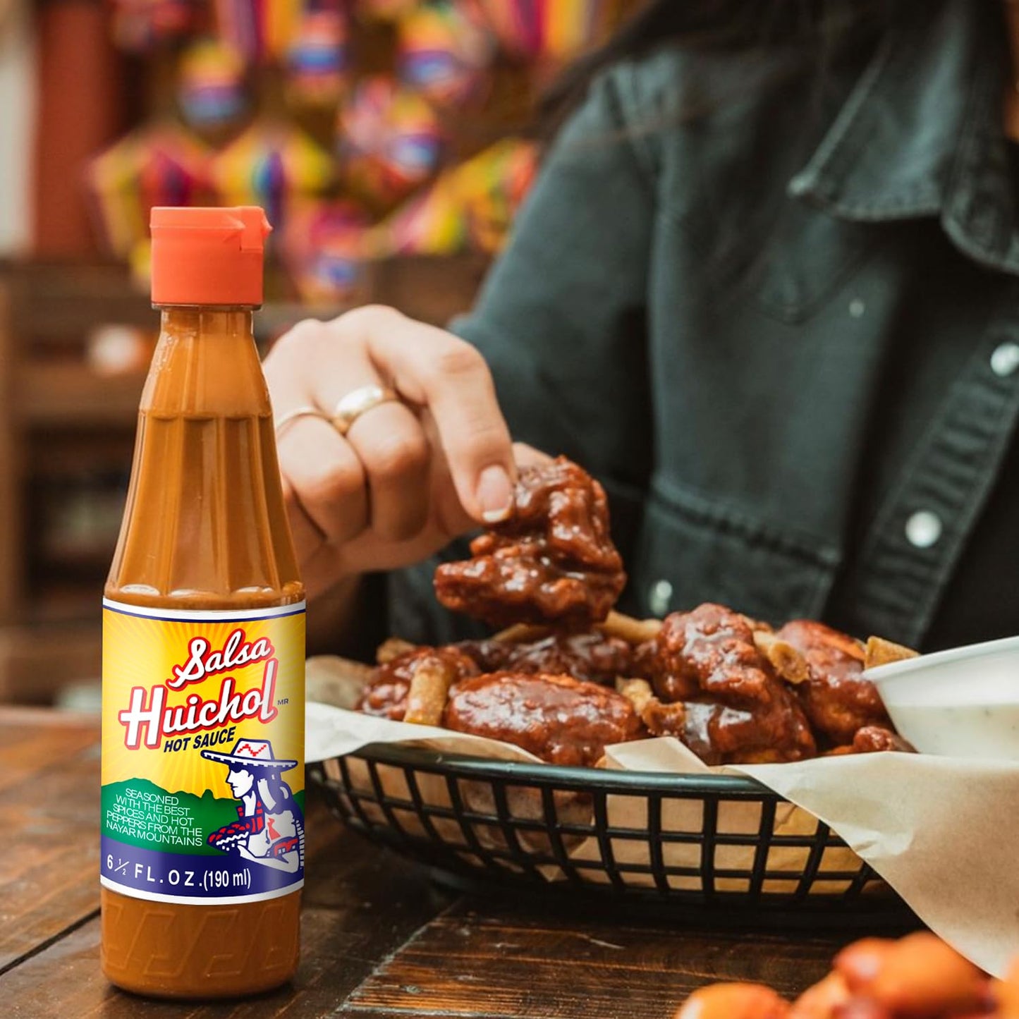Salsa Huichol Mix Pack - Original, Negra, and Habanera - 6-Pack of 6.42 oz Bottles - Perfect for Tacos, Snacks & Seafood