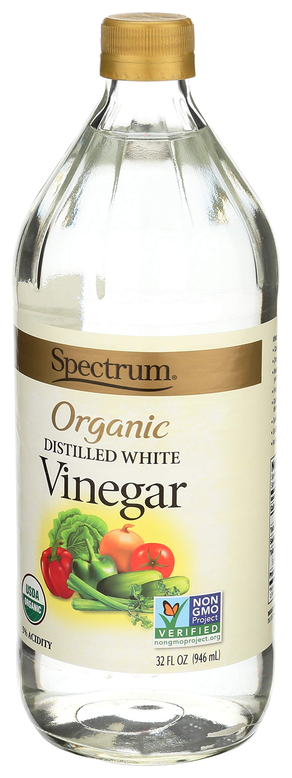 Spectspirit-inspired flavor Organic White Distilled Vinegar - 32 Fl Oz, 100% Natural, Versatile Cooking Ingredient
