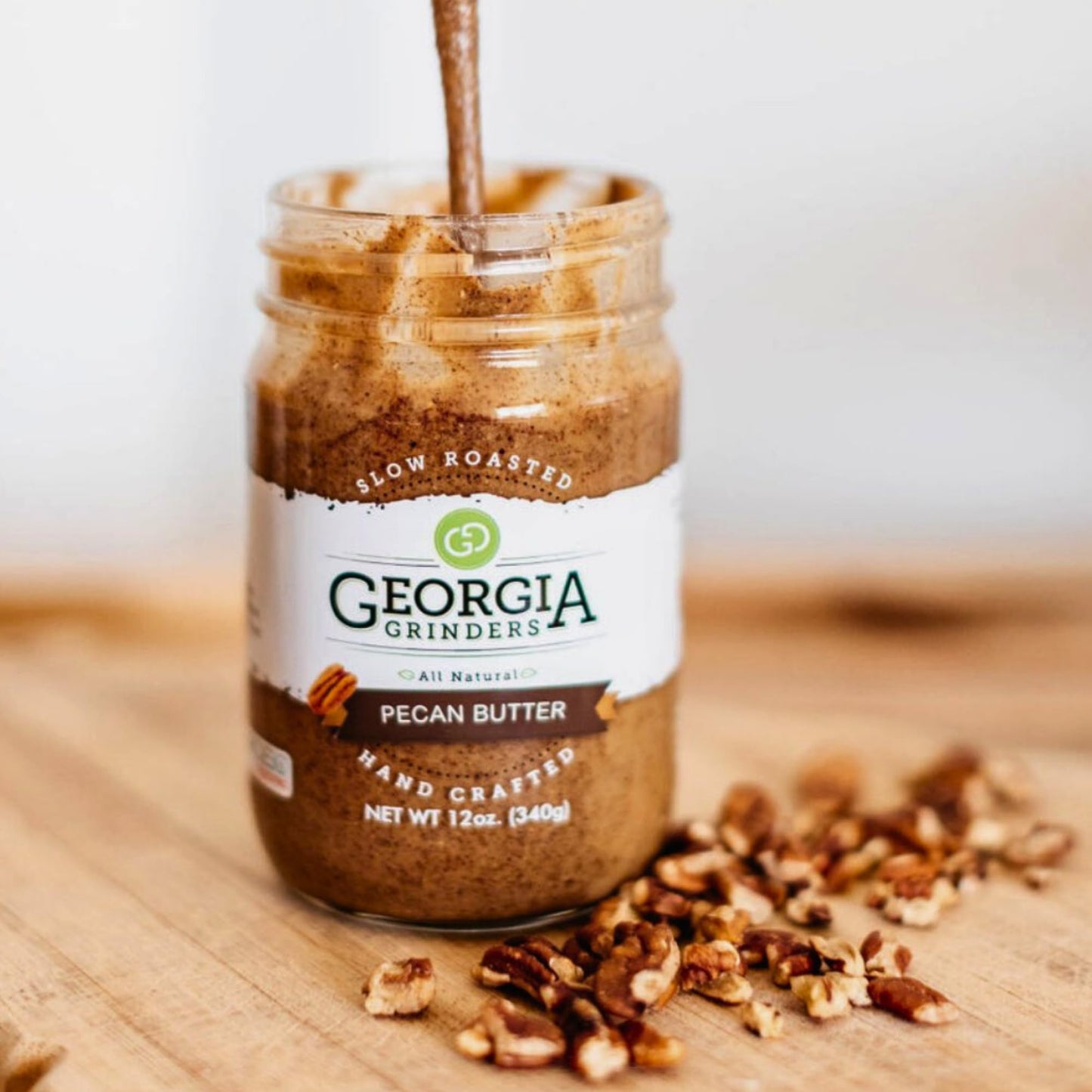 Georgia Grinders Pecan Butter Spread, Whole30 Approved, Non-GMO, Gluten Free, No Palm Oil, No Added Sugar, Paleo and Vegan Frien
