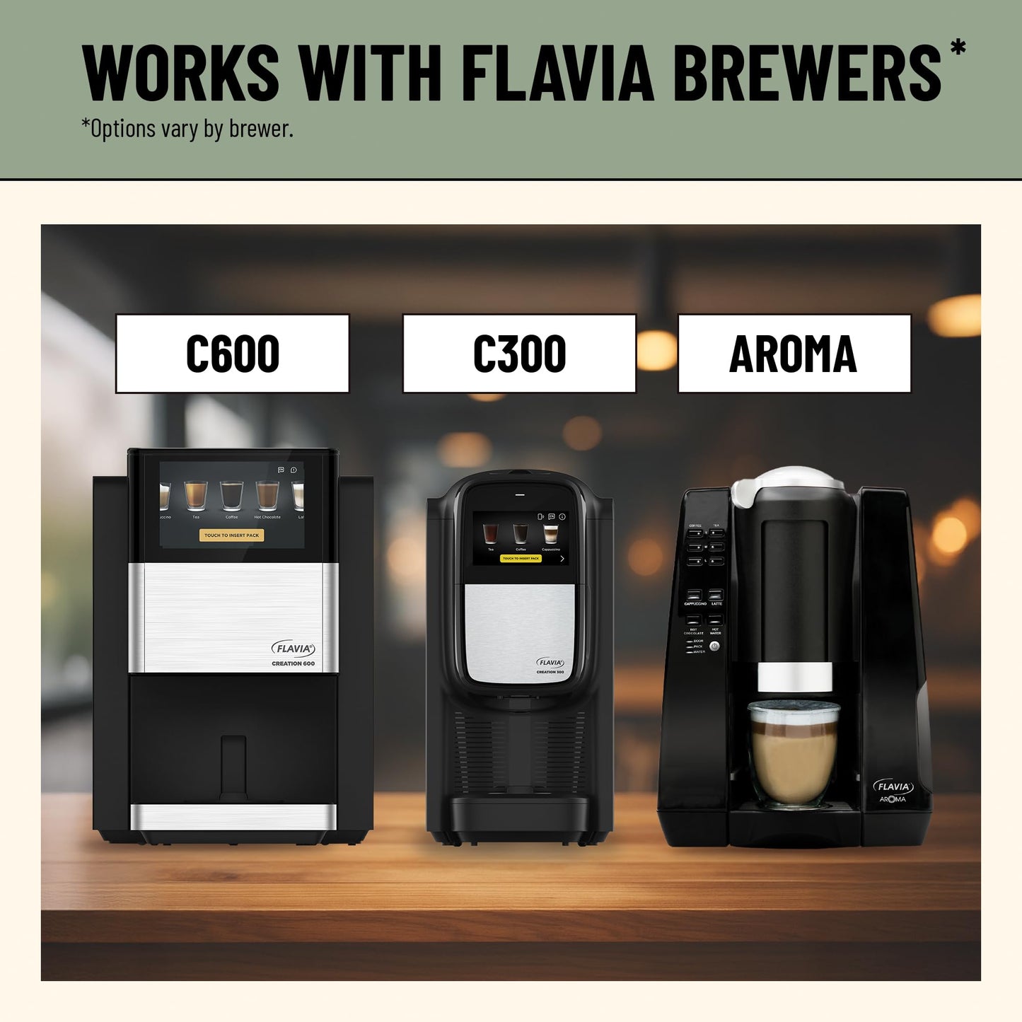 Flavia Lavazza Decaf Coffee Freshpacks works only with Flavia malt-inspired  Medium Roast (Case of 76)