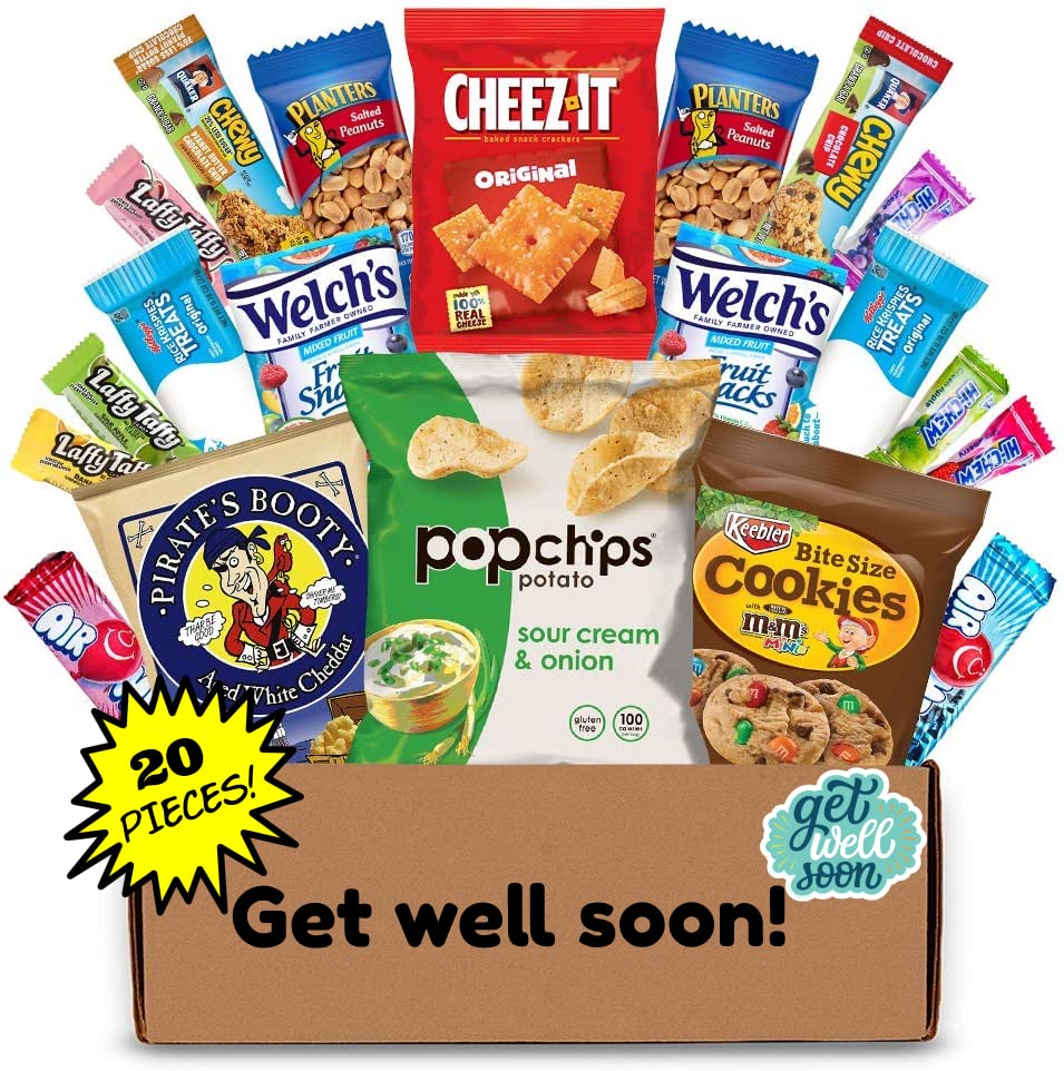 Hangry Kits Get Well Soon Gifts For Men And Women - Send A Get Well Soon Gift Basket  Get Well Soon Care Package To An Unwell Friend Or Loved One In Hospital  After Surgery & Recovery.