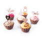 36 Pcs Wedding Cupcake Toppers Glitter Groom And Bride Cupcake Picks Ring Heart I Do Love Cake Topper Bridal Shower Wedding Enga