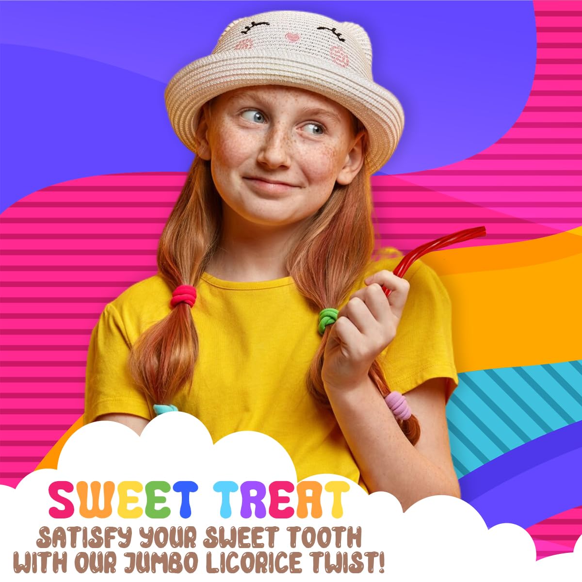 Amish Good Gourmet Licorice Twist Candy - Red Cherry Jumbo, Sweet & Chewy, 8 Oz, Under 100 Calories Snack