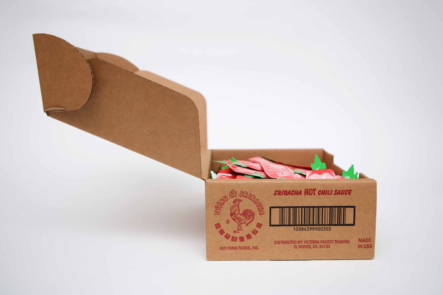 Grab N Go Huy Fong Sriracha Hot Chili Sauce Packets (200 Pack)