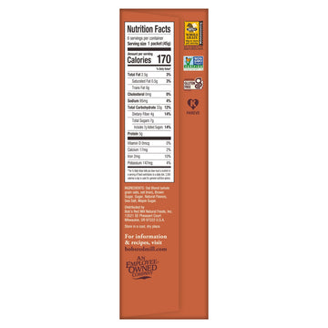 Bobs Red Mill Instant Oatmeal  Maple Brown Sugar  24 Packets Total  Non-GMO  Gluten Free  Whole Grain