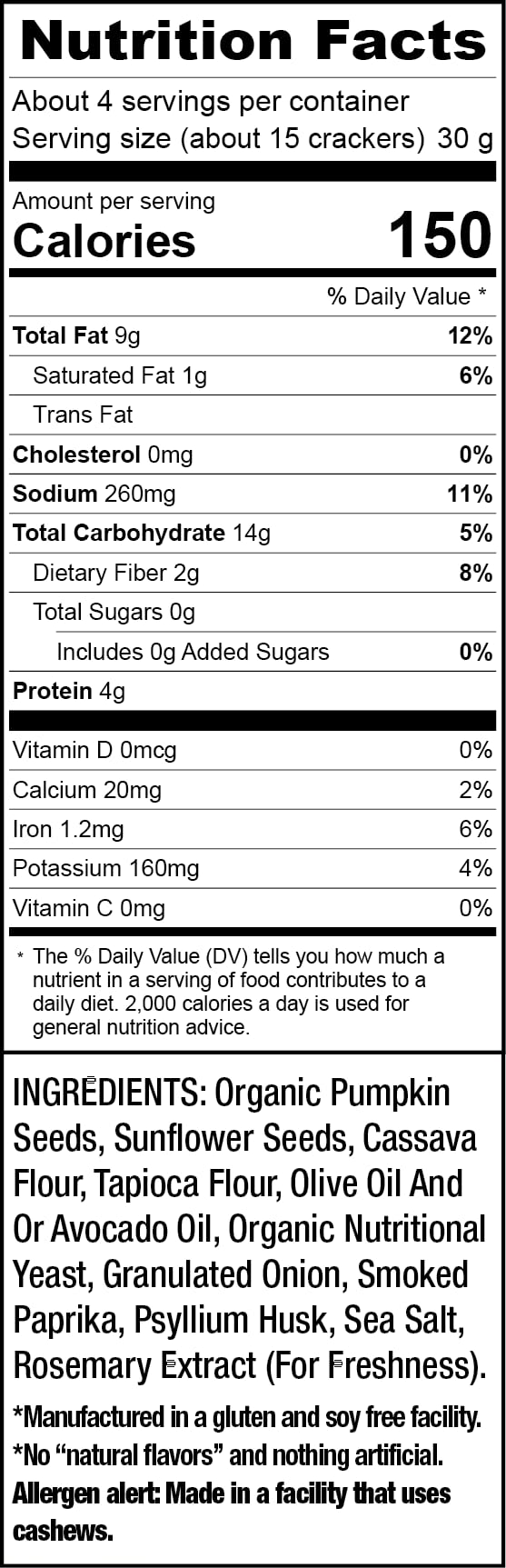 Pumthins Smokey Chedda Cheeze Crackers- 4.25 Ounce (3 Pack) Gluten Free Paleo Friendly Healthy Snacks Pumpkin Seeds Pumfu Foodie