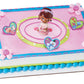Decoset Doc Mcstuffins Doc & Lambie Cake Toppers, 4-Piece Set With Doc And Lambie Figurines, Sharable Rings, Create Awesome Part