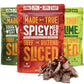 True Jerky Sliced Bites Spicy Variety - All Natural, Zero Sugar, High Protein - 2 oz (Pack of 3)