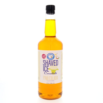 Hypothermias Shaved Ice Syrup Concentrate, Piña Colada Flavor, 32 Fl Oz, Makes 8 Gallons, Unsweetened, Add Sweetener and Water