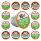 Fresh Roasted Coffee Half-Caf Variety Pack, Organic, Kosher, K-Cup Compatible, 96 Pods