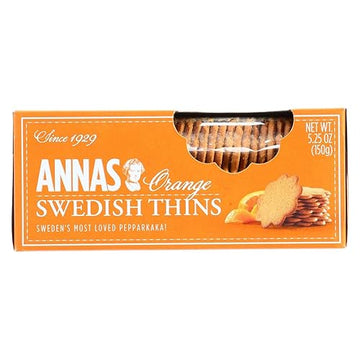 Lotus Annas Thins Delicate Swedish cookies Orange -- 5.25 oz3
