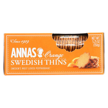 Lotus Annas Thins Delicate Swedish cookies Orange -- 5.25 oz3