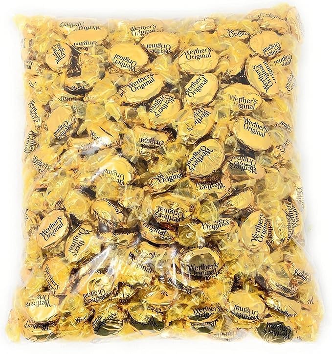 Klub Bulk Werther'S Original Caramel 1.5-Lbs-Butter And French Cream Hard Candies-Bulk Individually Wrapped Candy (24-Oz)