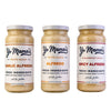 Yo Mamas Foods Gourmet Keto Alfredo Pasta Sauces Variety Pack | (3) 16 Ounce Glass Bottles | Classic (1), Garlic (1) And Spicy (