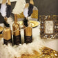 Jevenis 41 Pcs Gorgeous Black And Gold Dipped Feather Black Feathers White Pearl Bead Necklaces For 1920'S Wedding Cake Decorati