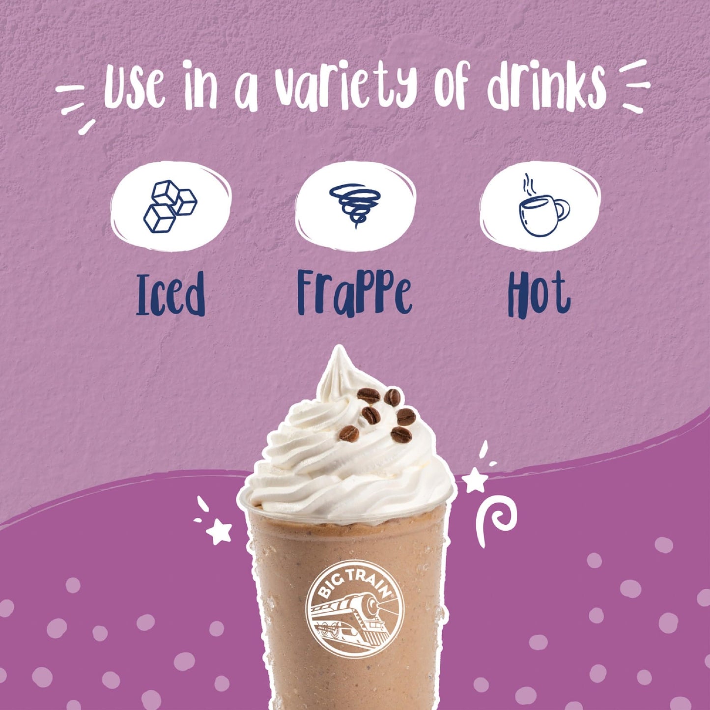 Big Train Reduced Sugar Mocha Blended Ice Coffee Beverage Mix, 3.5 Pound (Pack Of 1)