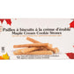 Turkey Hill Sugarbush Maple Cream Cookie Straws, Pure Maple Syrup Infused Snack, 125G/4.4 Oz