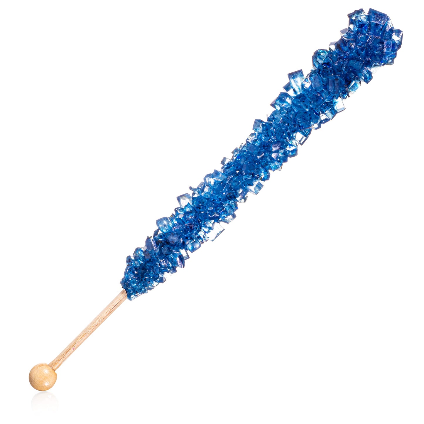 Candy Envy - Navy Blue Rock Candy Sugar Sticks - Blueberry Flavored - 24 Indiv. Wrapped